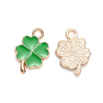 Lucky Four-Leaf Clover Alloy Pendants