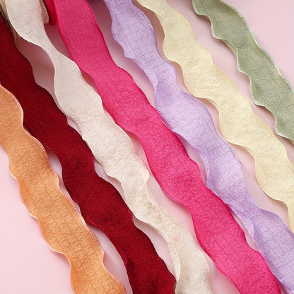 Pleated Fishtail Tulle Ribbon for Floral & Gift Decoration