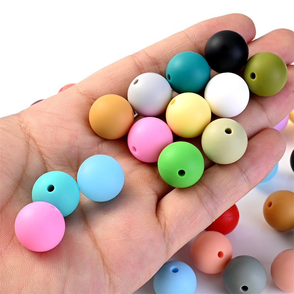 12 mm Round Silicone Beads