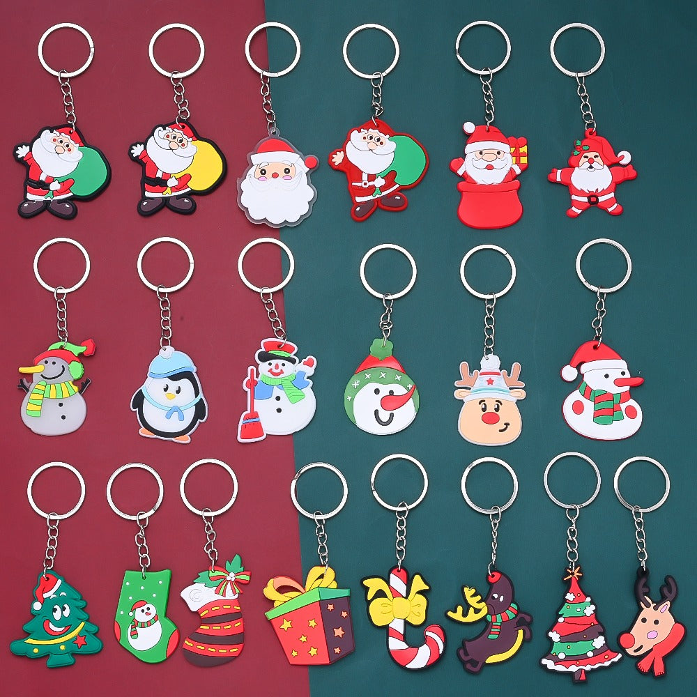 Christmas Theme Soft Gel Keychains