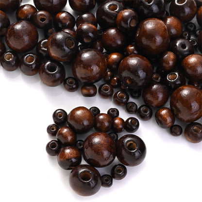 14 mm Brown Natural Wooden Round Beads