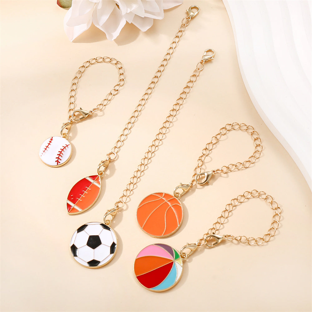 Sports Theme Enamel Pendant Charms