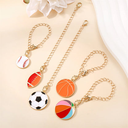 Sports Theme Enamel Pendant Charms