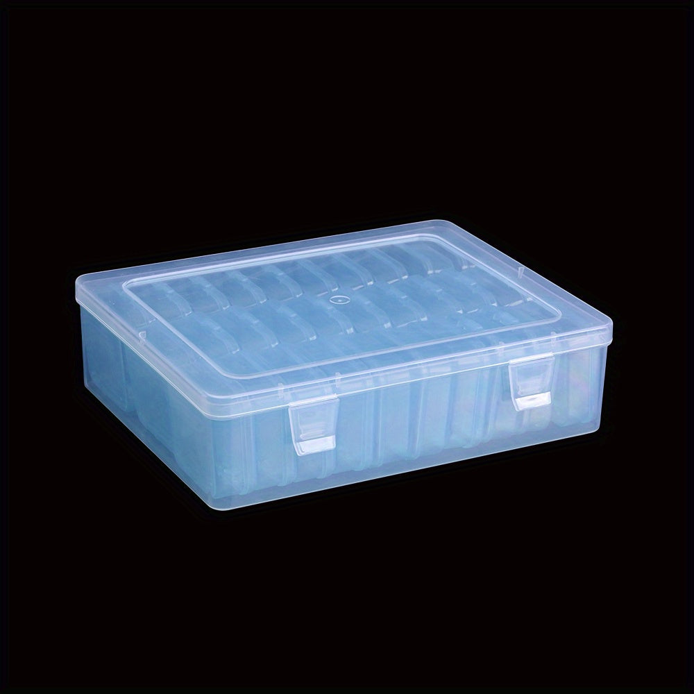 30-Grid Transparent Plastic Jewelry Bead Storage Box