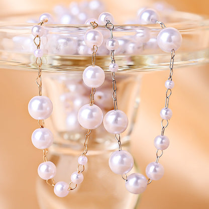 Imitation Pearl Strand Chain