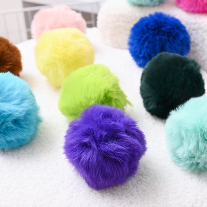 Fashion Multicolored Faux Rabbit Fur Plush Balls