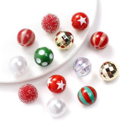 Mixed Pattern Acrylic Beads