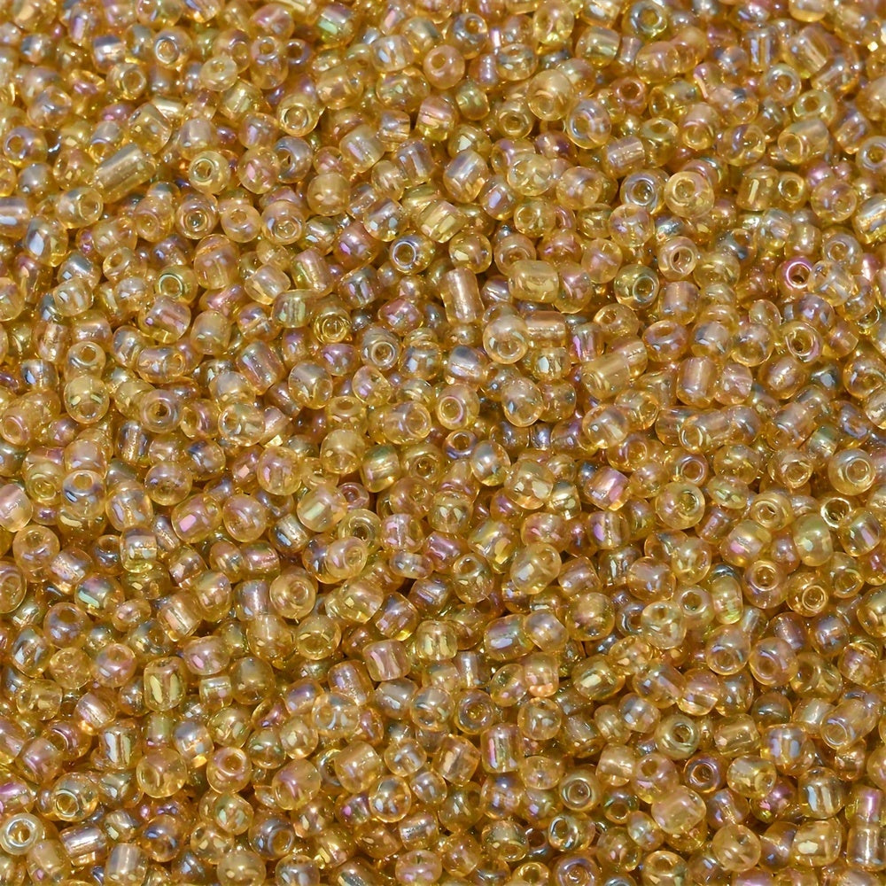 500PCS 3mm Clear Stained Glass Rice Bead Set