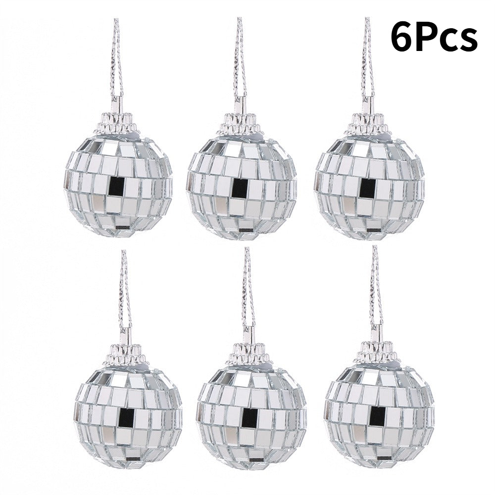 Silver Laser Mirror Ball Decorations