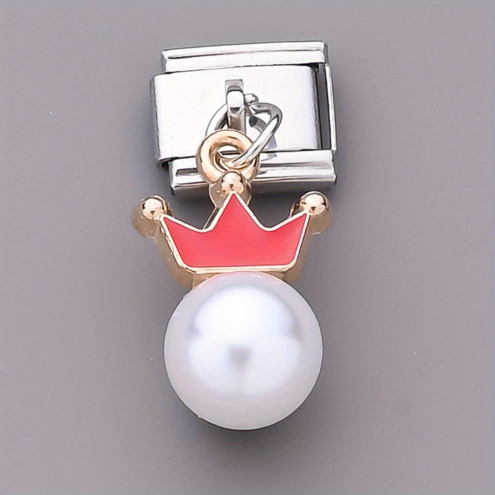 9x10 mm Stainless Steel Crown Modular Charm