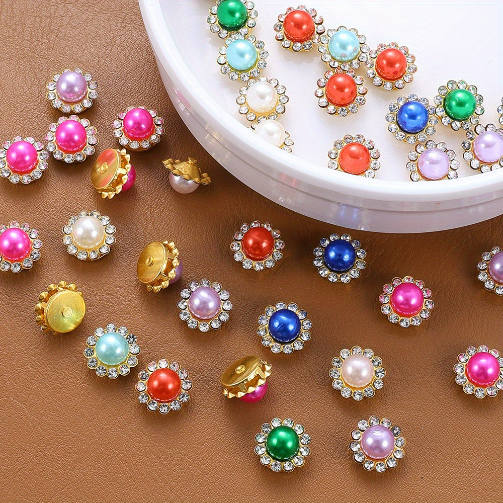 Acrylic Diamond Imitation Pearl Patches