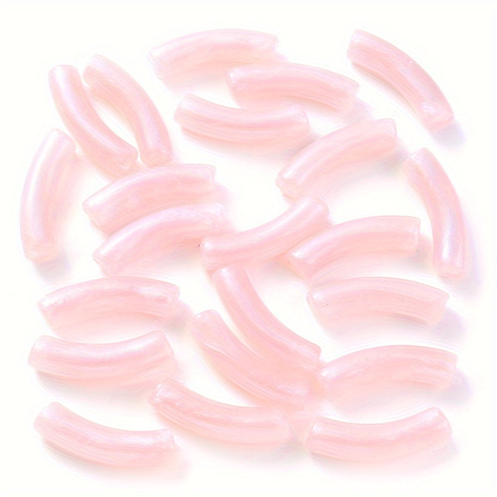 Shiny Elbow Acrylic Beads
