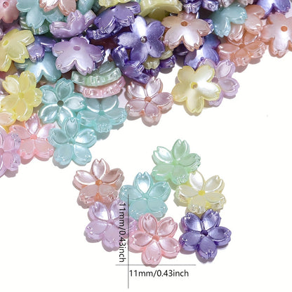 AB Flower Acrylic Beads
