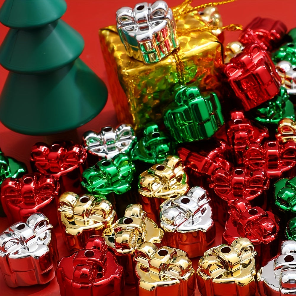 Gift Box Shape Acrylic Beads
