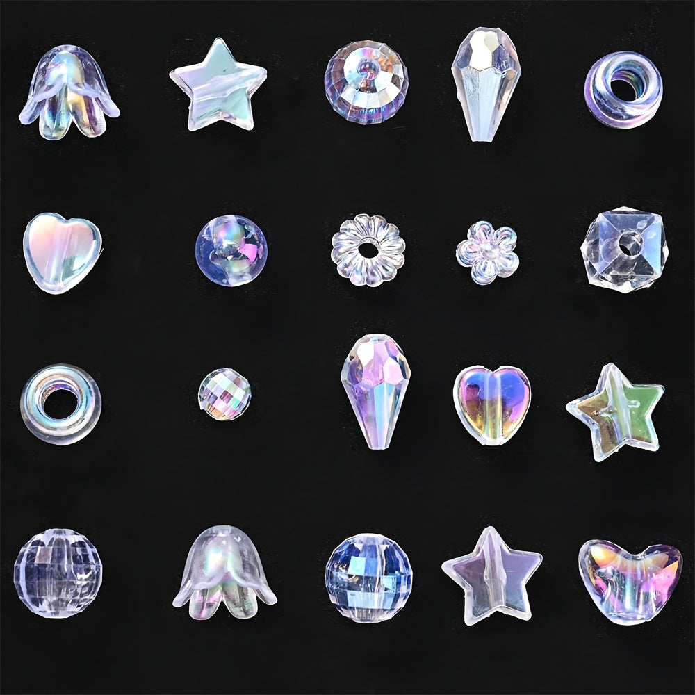 Irregular AB Translucent Acrylic Beads