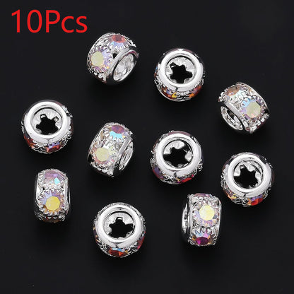 Retro Large Hole Barrel Beads