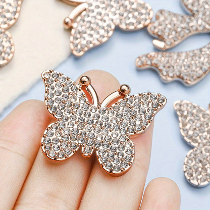Gold Butterfly & Bow Shape Plastic Patches