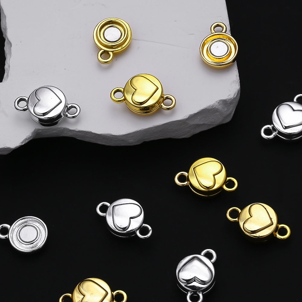 Heart Magnetic Clasp Connectors