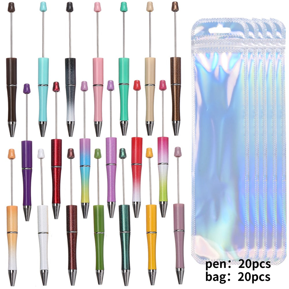 DIY Bead Pen and Pencil Bag Set