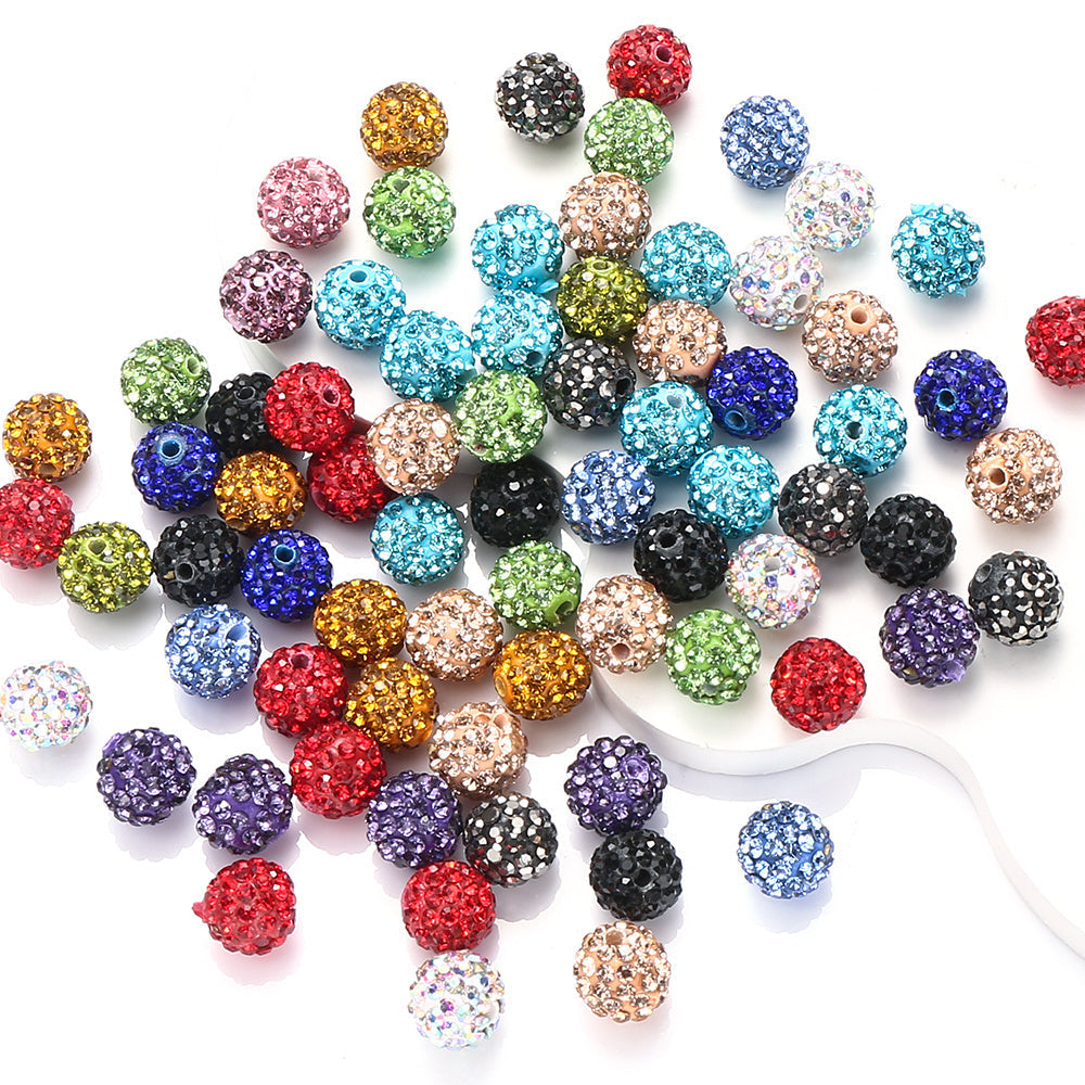 Rhinestone Spacer Beads Set