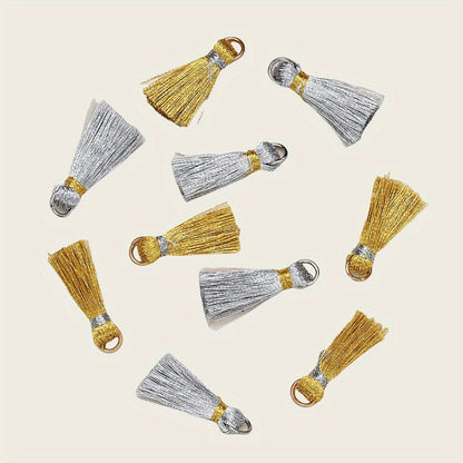 Golden Silver Tassels