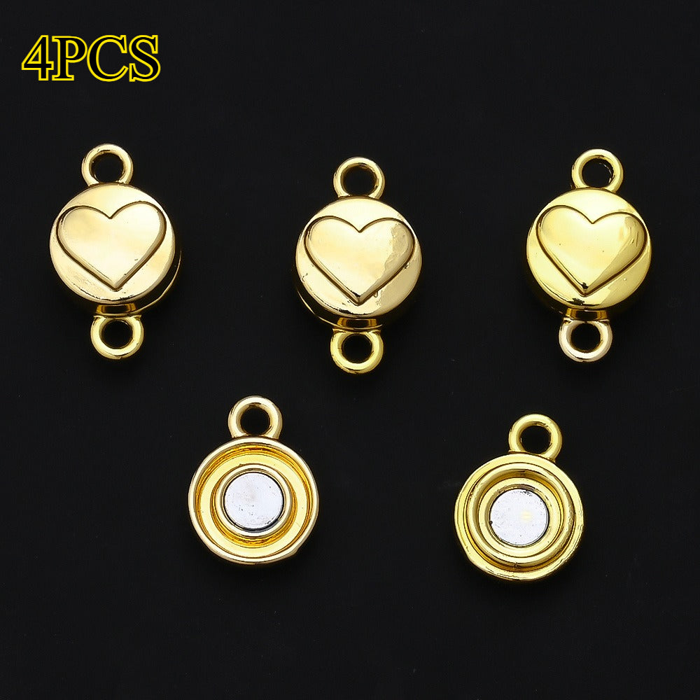 Heart Magnetic Clasp Connectors