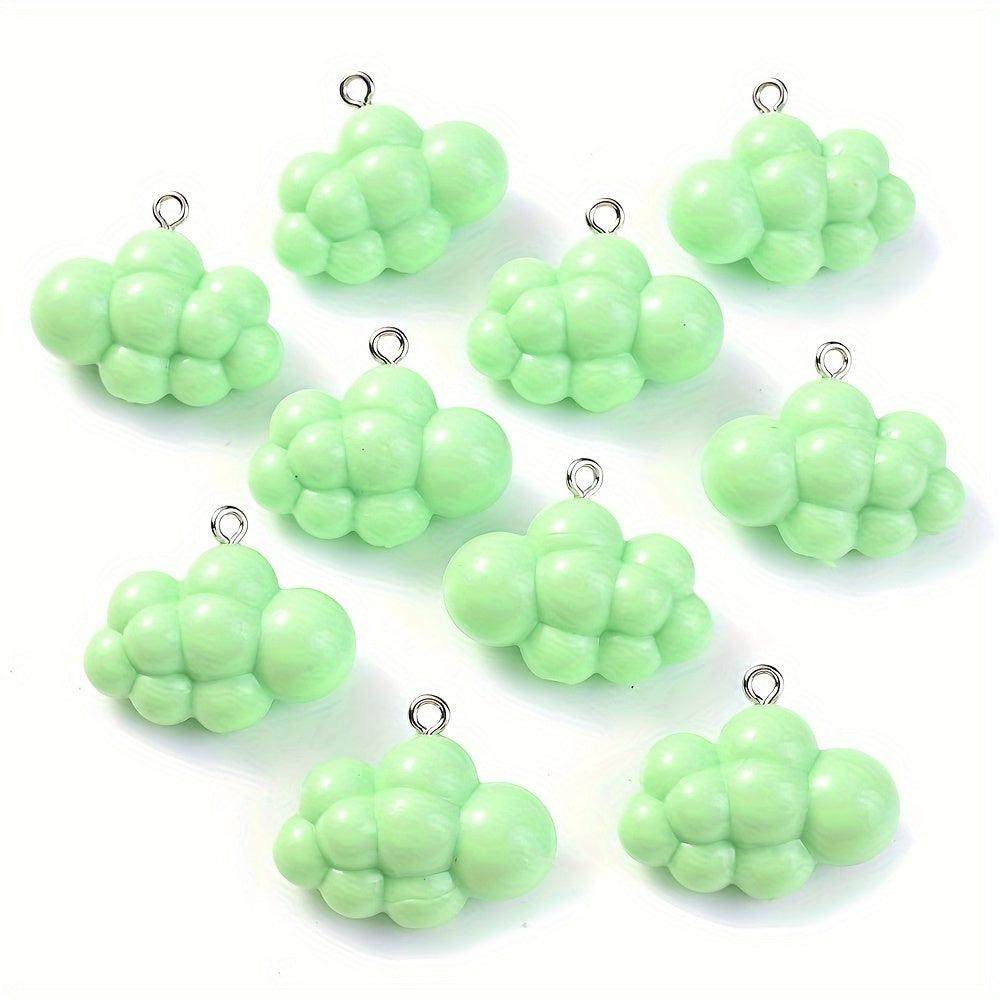 Solid Color Cloud Resin Charms