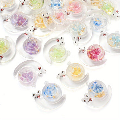 Resin Transparent Luminous Pendant Charms
