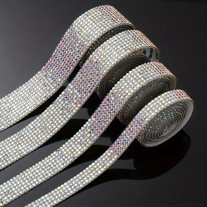 Self-Adhesive Rhinestone Trim Ribbon Set