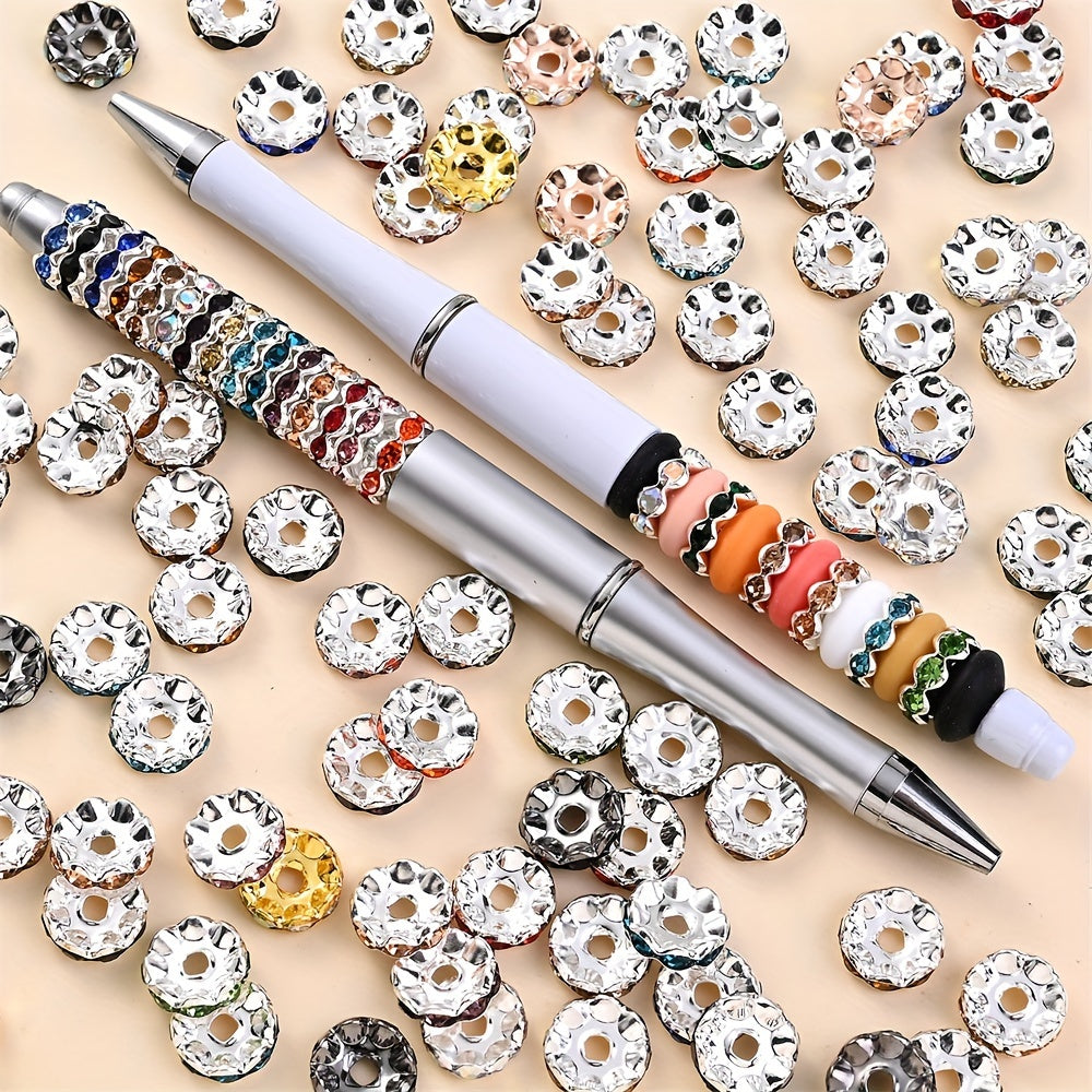 Alloy Wave Edge Spacer Beads