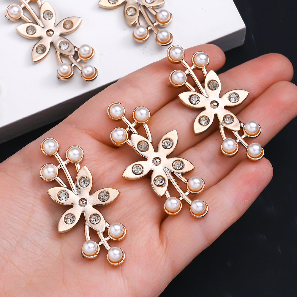 25x44 mm Rose Gold Pearl Plastic Patches