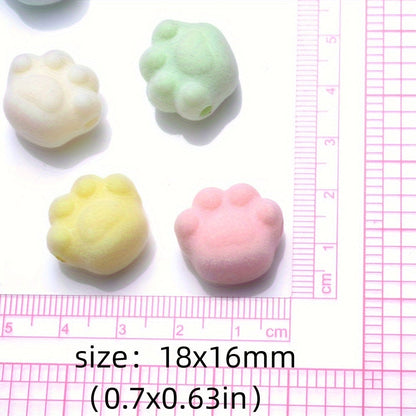 10PCS Multicolor Cat's Claw Acrylic Bead Set