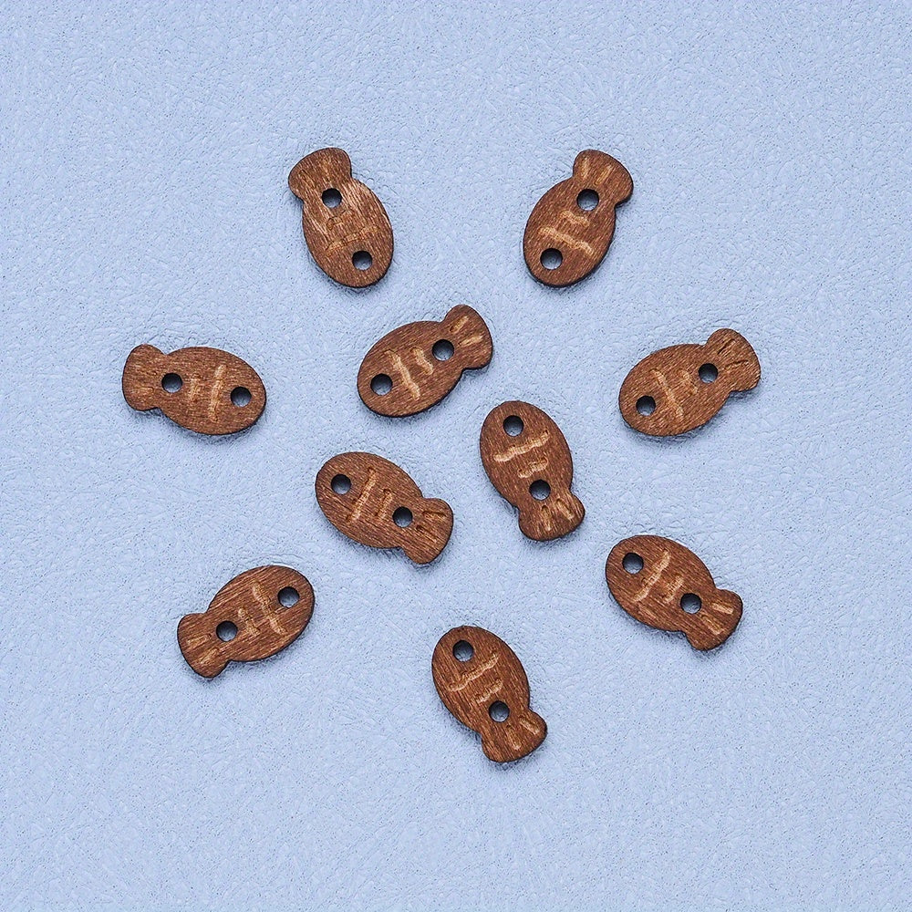 Fish Shape Double Hole Buttons