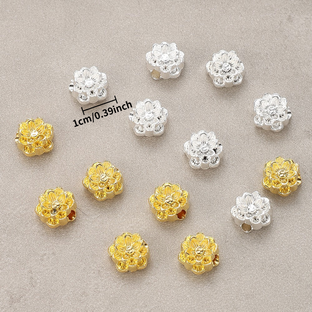 Lotus Alloy Beads