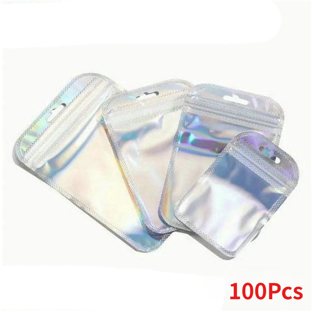 Iridescent Self-Sealing Jewelry Bags