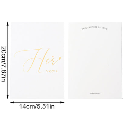Personalized Wedding Vow Books Set