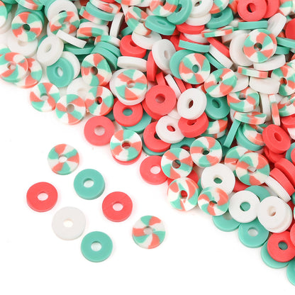 Mixed Color Round Clay Beads