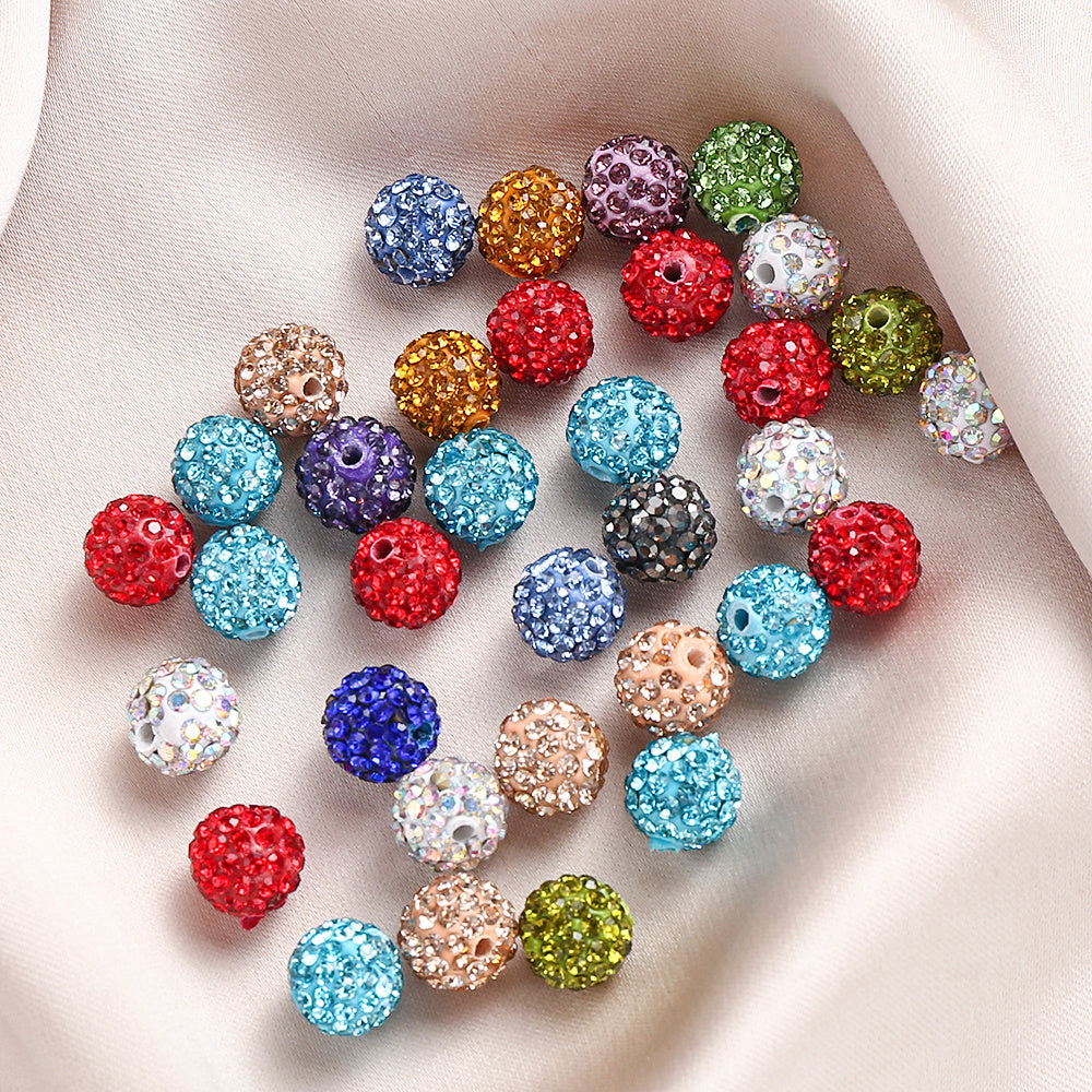 Rhinestone Spacer Beads Set