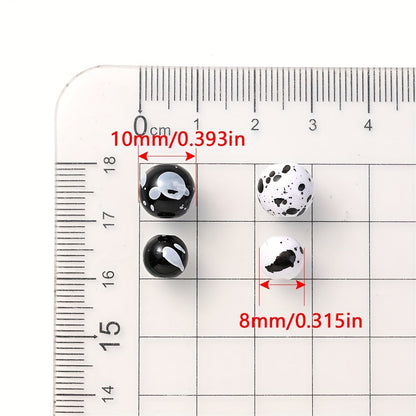 Acrylic Ink Round Beads