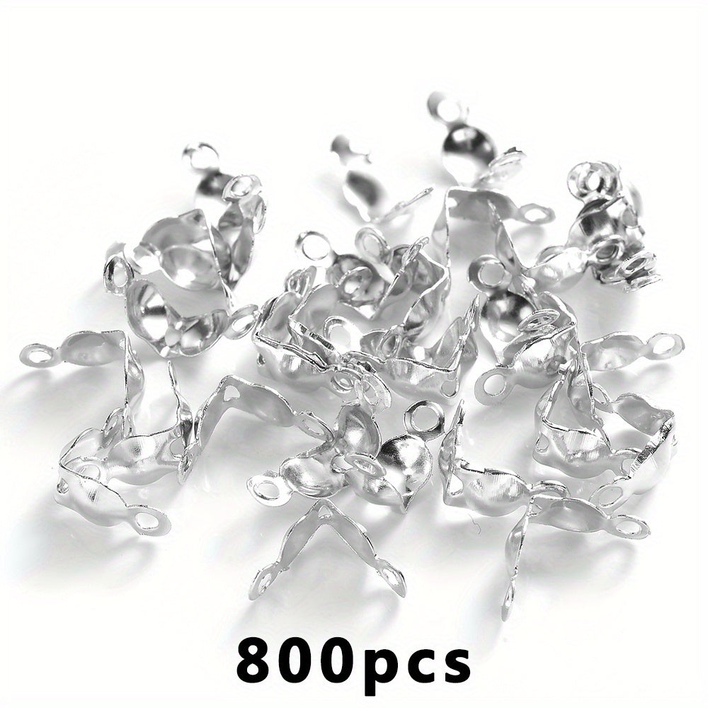 800-Piece Crimp Bead Calotte Knot Covers
