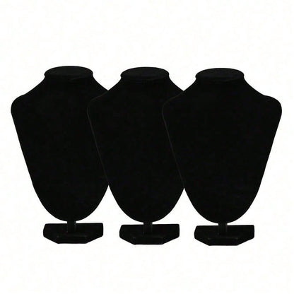 Black Velvet Necklace Display Stand