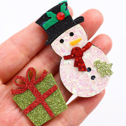 Christmas Glitter Decorative Patches