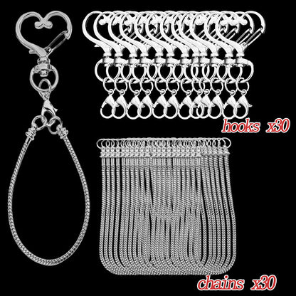 Blank Beadable Keychain Set