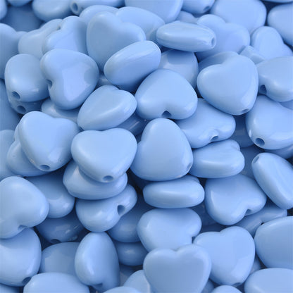 Acrylic Love Heart Beads