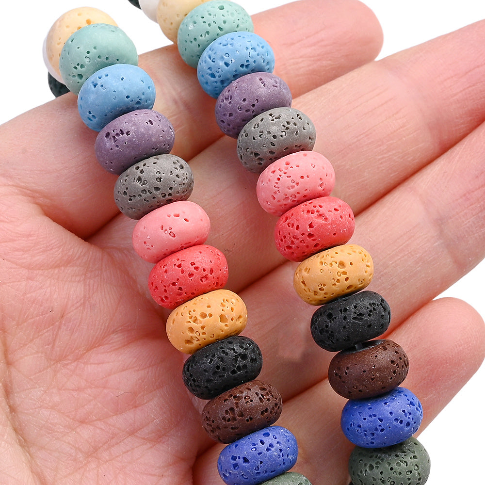 Colored Abacus Stone Beads