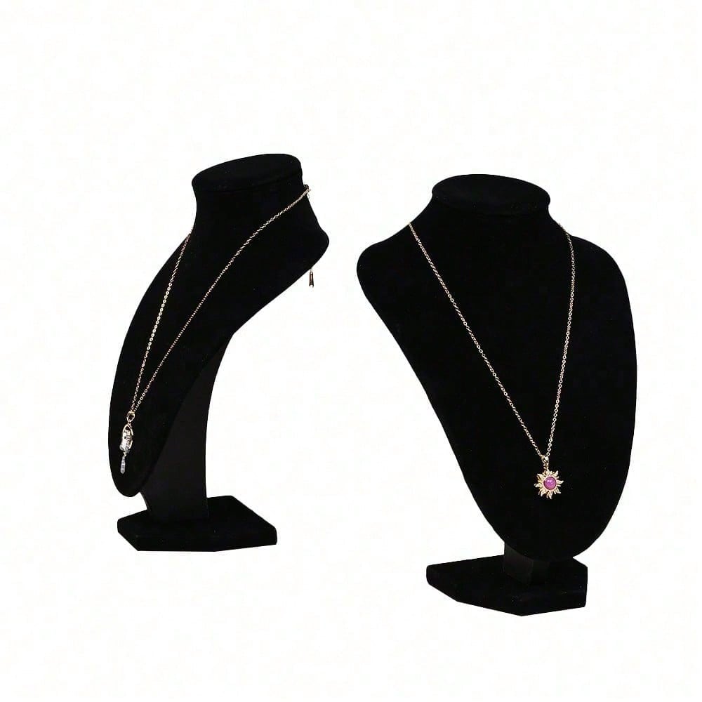 Black Velvet Necklace Display Stand