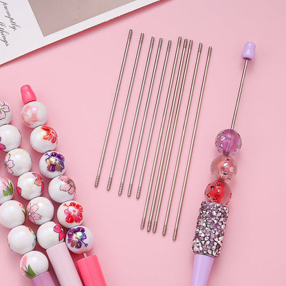 10-Piece DIY Bead Pen Threading Rod Set