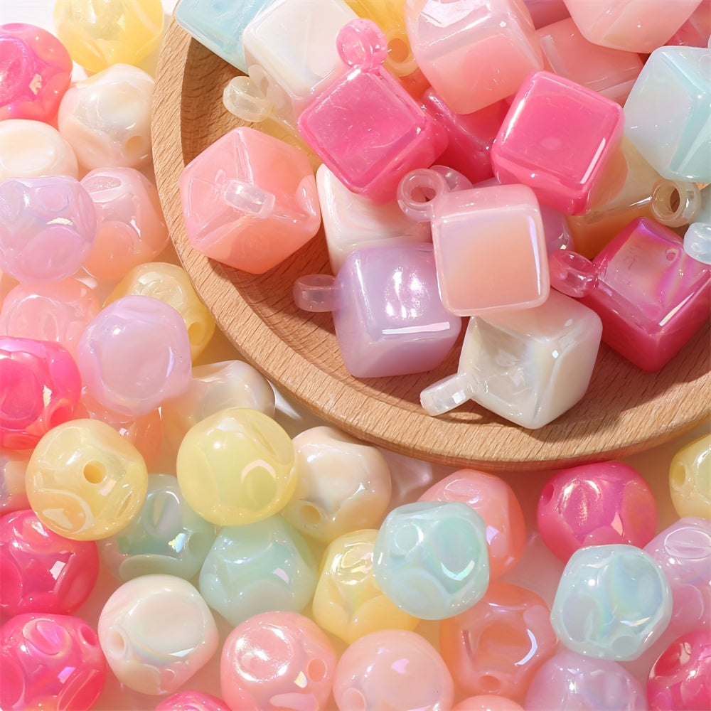 Acrylic AB Candy Color Irregular Beads