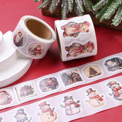 Christmas Pattern Roll Stickers