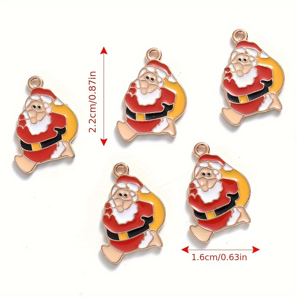 Mixed Metal Christmas Pendants